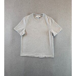 COS T-Shirt Womens Small Gray Marl Heavyweight Boxy Crew Neck Cotton Minimalist
